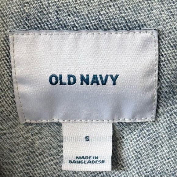 💙 Upcycled Guns N’ Roses Graphic Band Tee On Old Navy Denim Jean Jacket - Picture 4 of 5